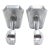 Pair of Mid Century Nickel Plated Brass Towel Bar Brackets For Sale