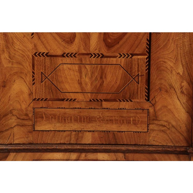 Antique Biedermeier Cabinet in Ash, 1834 For Sale - Image 9 of 18