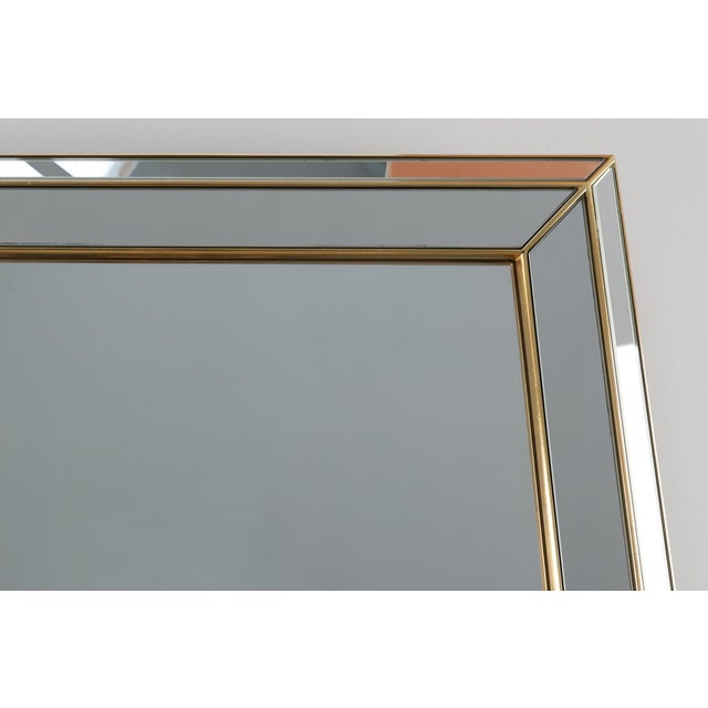 1980s 20th Century Hollywood Regency Deknudt Mirror in Gilt Frame, Belgium, 1980s For Sale - Image 5 of 11