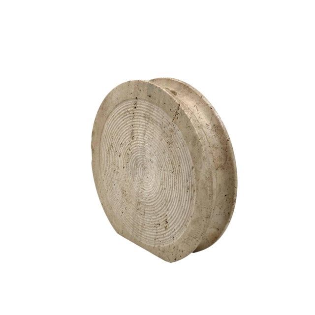 Mid-Century Modern Mid-Century Modern Travertine Solifleur Vase from Cerri Nestore, Italy, 1970s For Sale - Image 3 of 18