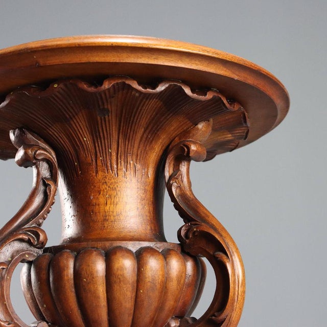 Walnut Plant Stand, Italy, Late 19th Century For Sale - Image 4 of 11