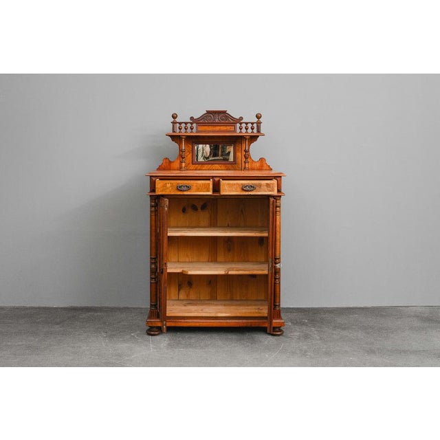 Gründerzeit Vertiko with Walnut Top, Late 19th Century For Sale - Image 3 of 18