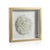 Contemporary Firnley Gold Framed Crystal Flower Wall Décor, White For Sale - Image 3 of 3