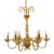Myran Allan Luxury Lighting Italian Amber Glass Chandelier For Sale