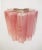 Pair of Murano Glass Tube Wall Sconces 5 Pink Alabaster Glass Tube For Sale In Los Angeles - Image 6 of 9
