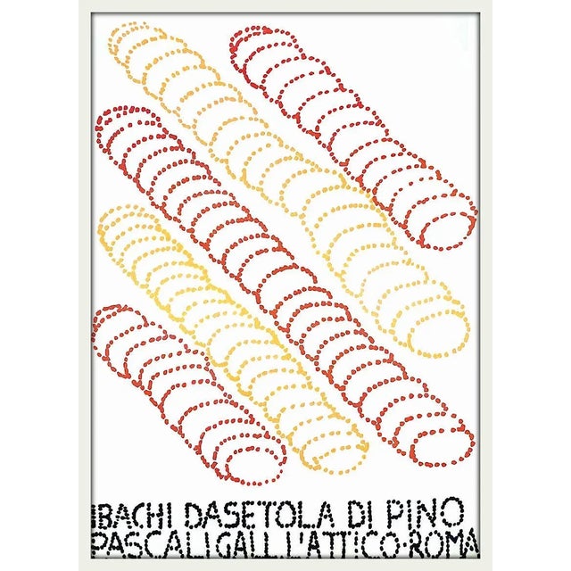 Pino Pascali (Bari, October 19, 1935 – Rome, September 11, 1968) Bristle Worms Original poster, created for the exhibition...