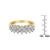 10K Yellow Gold Round Diamond Ring (1 cttw, J-K Color, I1-I2 Clarity) - Size 7 For Sale In New York - Image 6 of 6