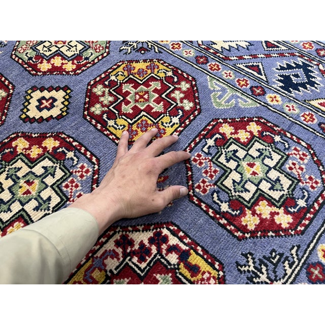 2000 - 2009 Gray Turkmen Philpa Bokhara Design Wool Rug, 3'4" X 4'10" For Sale - Image 5 of 14