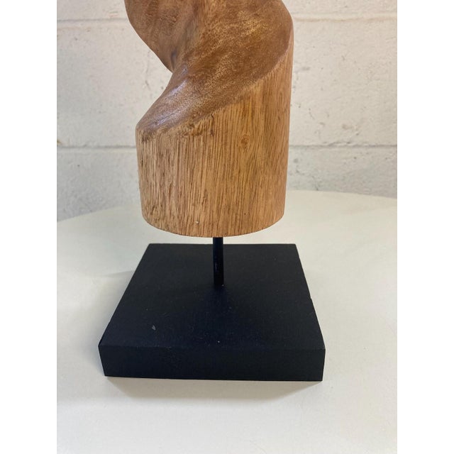 Modern Unique Wood Art Sculpture For Sale - Image 9 of 9