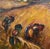 Mid-Century Modern Compelling Mid-Century European (Or Latin American?) Oil Painting on Board, Signed; "Harvest Landscape" For Sale - Image 3 of 7