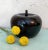Vintage Japanese Apple Bento Lacquer Box in Black Fruit For Sale - Image 10 of 11