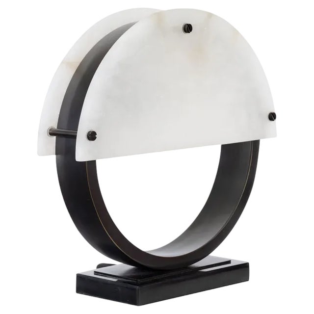 Art Deco Iron Table Lamp, 1920s For Sale