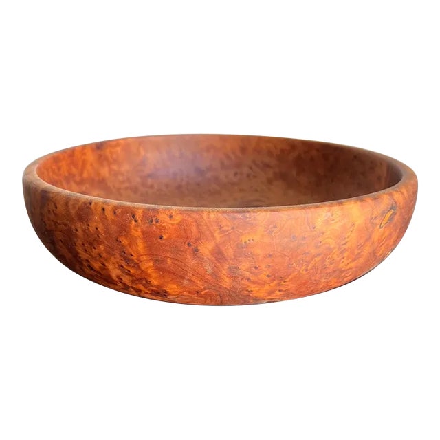 1970s Modernist Studio Art Burl Wood Bowl For Sale