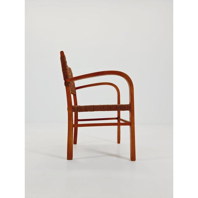 Vintage Bauhaus Papercord Armchair by Ehrich Dieckmann, 1930s For Sale - Image 10 of 18