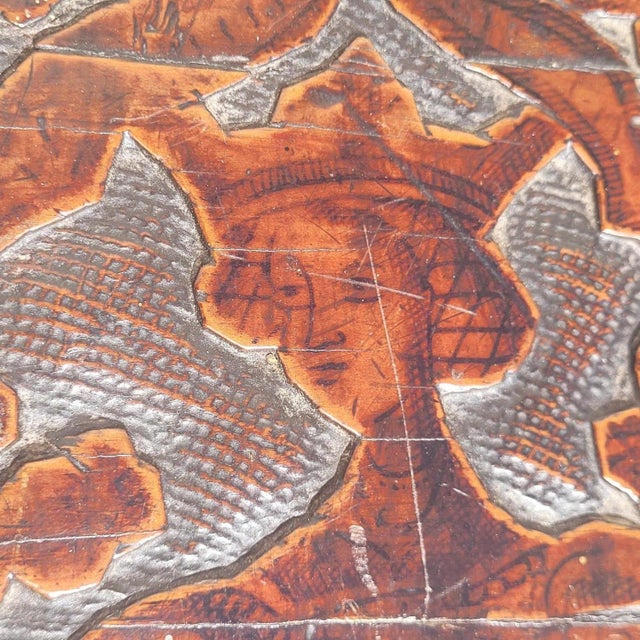 Pyrography-Decorated Cedar Chest, 1600s For Sale - Image 12 of 18