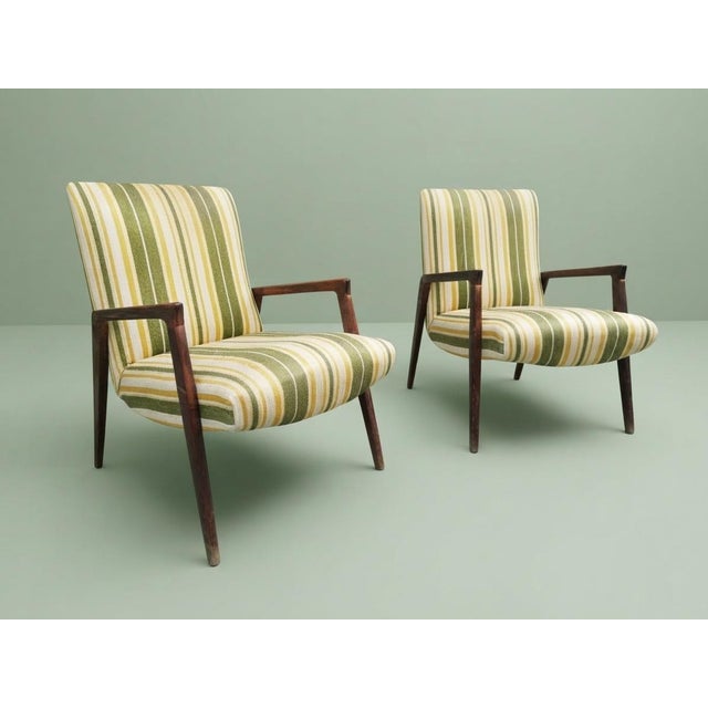 Vintage Armchairs with Armrests, Italy, 1950s, Set of 2 For Sale - Image 6 of 11