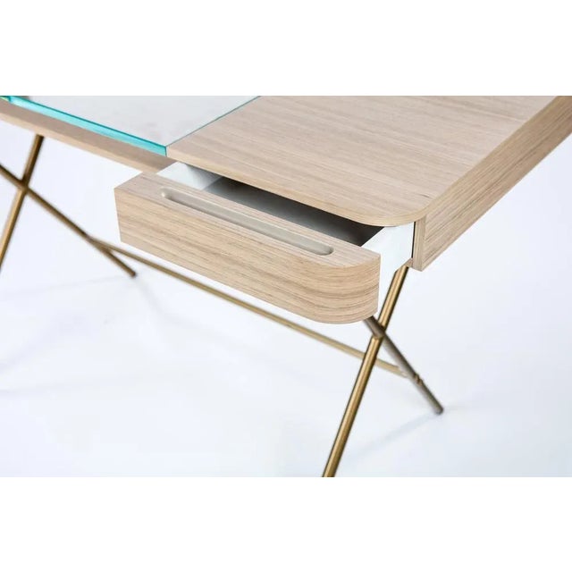 Cosimo Desk with Natural Oak Veneer Top by Marco Zanuso Jr. for Adentro, 2023 For Sale - Image 4 of 8