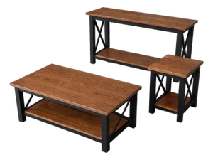 Farmhouse Collection Coffee Table Set