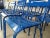 Blue Metal Dining Chairs, Set of 14 For Sale - Image 17 of 18