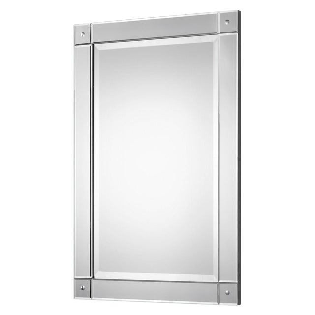 Modern FrameLess Rectangular Vanity Mirror For Sale - Image 3 of 5