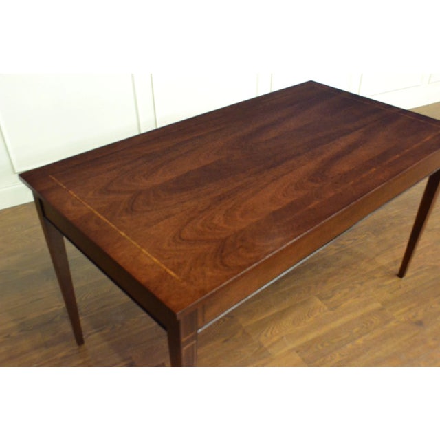 Hepplewhite Mahogany Hepplewhite Writing Desk by Leighton Hall. Made-To-Order For Sale - Image 3 of 11