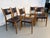Exceptional set of (6) Attributed to Paul McCobb for Directional Irwin Collection Woven Leather Dinning Chairs,...