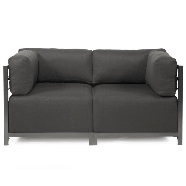 Kenneth Ludwig Chicago Axis 3pc Sectional Sterling Charcoal Titanium Frame For Sale - Image 4 of 7