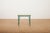 Side Table in Green Lacquered Wrought Iron and Sand-Colored Glass Top For Sale - Image 3 of 12