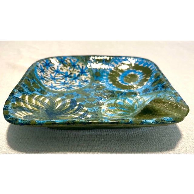 Mid 20th Century Italian Bitossi by Aldo Londi for Raymor Ashtray and Catchall Trinket Dish - A Pair For Sale - Image 9 of 11