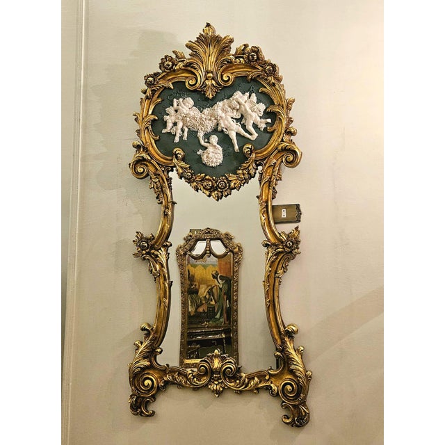 Make a bold statement with this stunning Baroque Rococo wall mirror, a timeless piece designed to bring elegance, charm,...