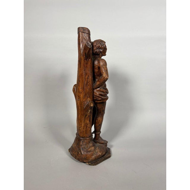 Sculpture, The Martyrdom of Saint Sebastian, 17th century - 60 cm - Wood For Sale - Image 6 of 9