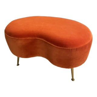 Jonathan Adler Kidney Ottoman Stool For Sale