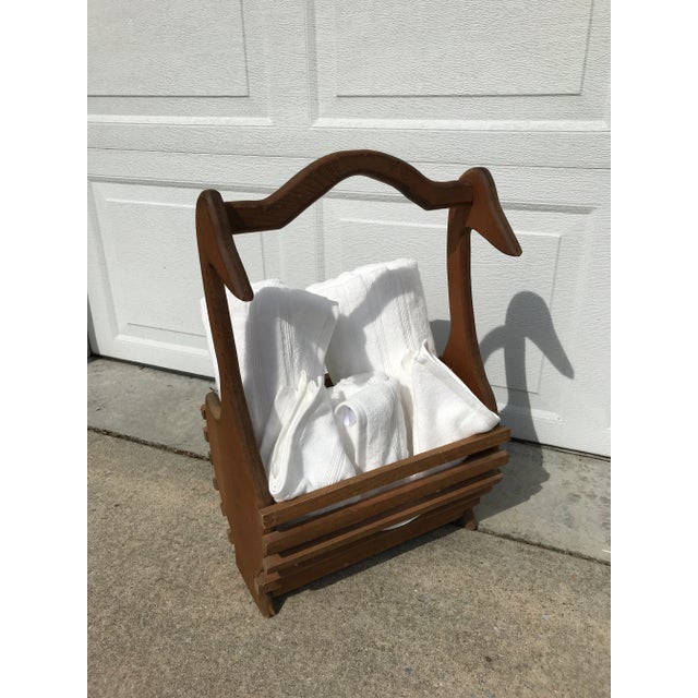 Late 20th Century Wooden Geese Basket For Sale - Image 12 of 13