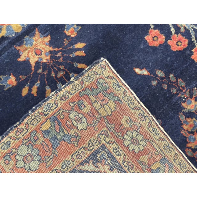 Antique Mohajeran Sarouk Rug 3'4" X 4’11" For Sale In New York - Image 6 of 11