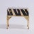 Pair of Vintage British Colonial Style Faux Zebra Boxes on Stands For Sale - Image 4 of 12