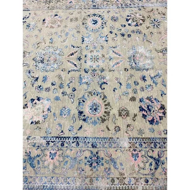 Ivory Handwoven Ivory Transitional Style Area Rug 8'2" X 9'7" For Sale - Image 8 of 13