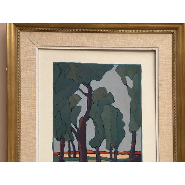 Josef Emil B Lemon, Landscape with Trees, 1960s, Oil on Panel, Framed For Sale - Image 14 of 18