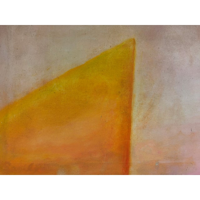 Paint Large Vintage Contemporary Abstract Oil Painting 36 X 33 For Sale - Image 7 of 11