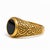 Arabic Calligraphy Black Onyx Signet Ring for Men. Diwani Calligraphy Men’s Ring Silver. Arabic Calligraphy Black Onyx...