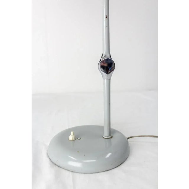 Silver Vintage Steel Jumo GS1 Table Lamp by Charlotte Perriand, 1950s For Sale - Image 8 of 9
