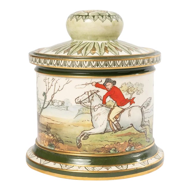 Early 20th Century Royal Doulton Ceramic Humidor For Sale