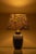 Vintage Blue and White Ceramic Table Lamp with New Liberty London Lampshade For Sale - Image 10 of 12