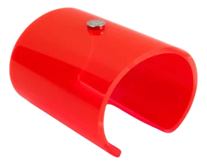 Courreges Paris Orange Acrylic Cuff Bangle Bracelet