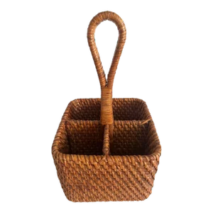 Bamboo Utensil Caddy Organizer