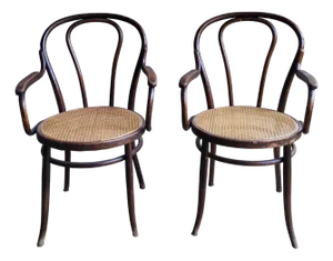 Set of Bentwood Armchairs in the style of Thonet, 1920s