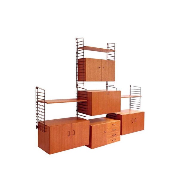1960s Vintage Teak Wall System by Musterring Modular Design, 1960s For Sale - Image 5 of 11