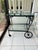 Vintage Black Wrought Iron Bar Cart, Woodard Attributed For Sale In West Palm - Image 6 of 10