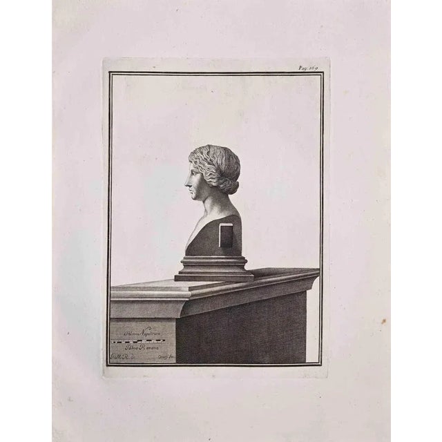 Antiquities of herculaneum exposed, original etching from the end of the 18th century, made by various old masters. Good...