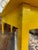 Vintage Large School or Lab Table , or Desk, With Painted Bright Yellow With Blue and Orange Drawers For Sale - Image 4 of 12