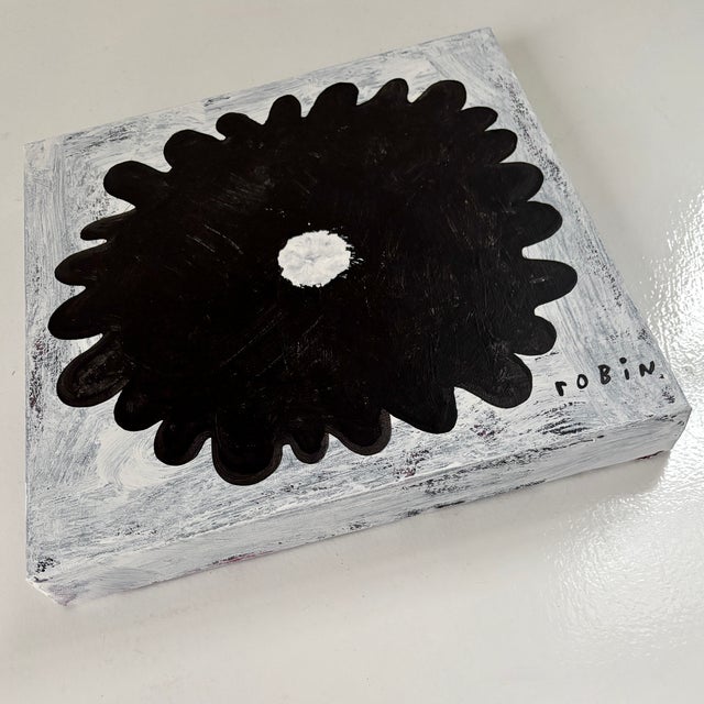 Pop Art Flower Eleven. Small Painting by Robin Zingone For Sale - Image 3 of 3